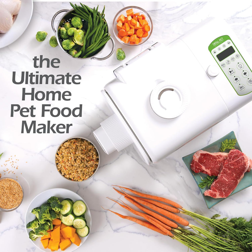 Total Pet Kitchen all in one pet multicooker dispensing fresh homemade meals