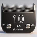 MEMIRY detachable steel dog clipper blade size 10 front view for pet grooming