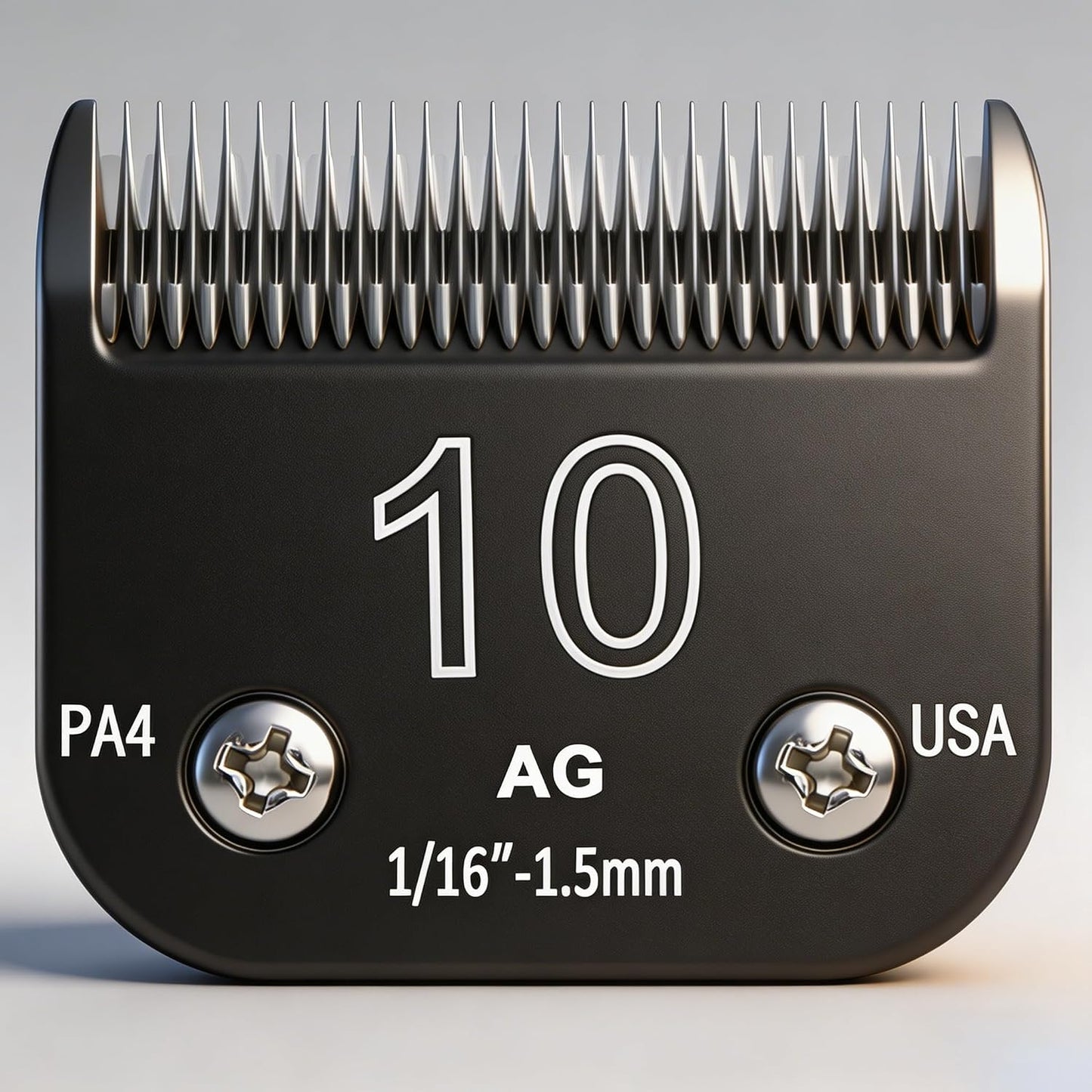 MEMIRY detachable steel dog clipper blade size 10 front view for pet grooming