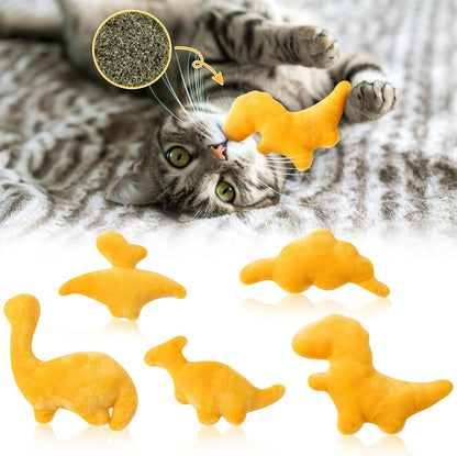 MALLMALL6 6Pcs Frosted Animal Cookie Catnip Crinkle Paper Sound Toys Gift for Cat, Catmint Teething Chew Kick Interactive Toy for Indoor Cats, Soft Candy Pet Presents Supplies for Kitten Lover - Image 11