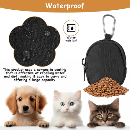 Side profile of waterproof Oxford cloth dog treat container