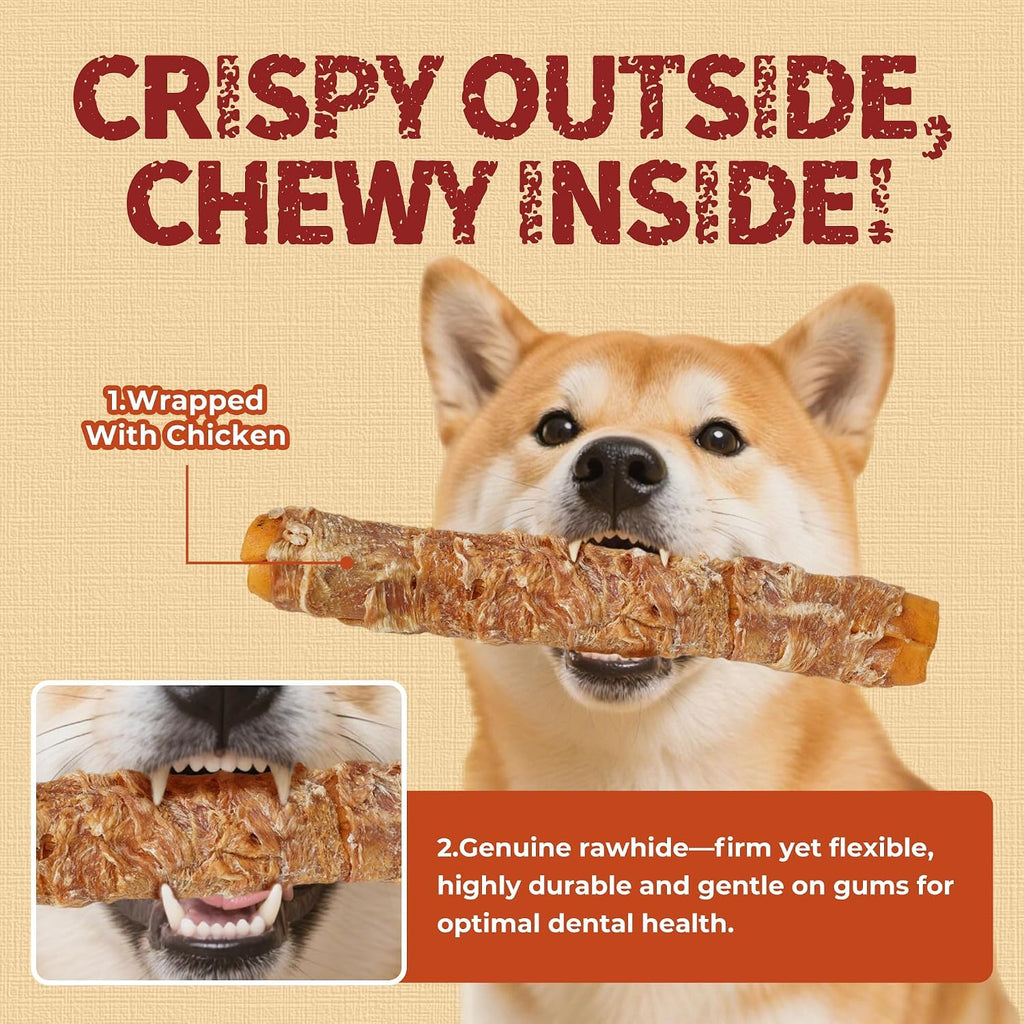 Healthy dog treats for plaque and tartar reduction under supervision