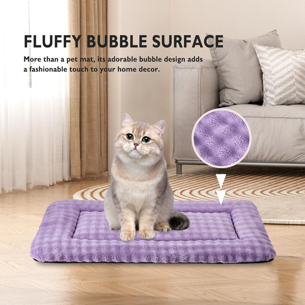 Yaning calming pet mattress non slip bottom side close up