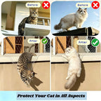 Close-up of HomyPower stainless steel reinforced cat safety netting for balconies