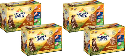Nature's Recipe Grain Free Chicken Recipe, Chicken & Venison Recipe and Chicken & Duck Recipe in Savory Broth Variety Pack Wet Dog Food, 12-2.75 oz. Cups, 2 Count - Image 10