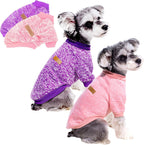 2 Pack Dog Sweaters for Small Dogs - Warm Winter Puppy Sweaters Cute Soft Dog Clothes Outfit Pet Costume for Boy Girl Doggie, Cat, Bulldog Pug Yorkie Kitten Chihuahua - Image 10