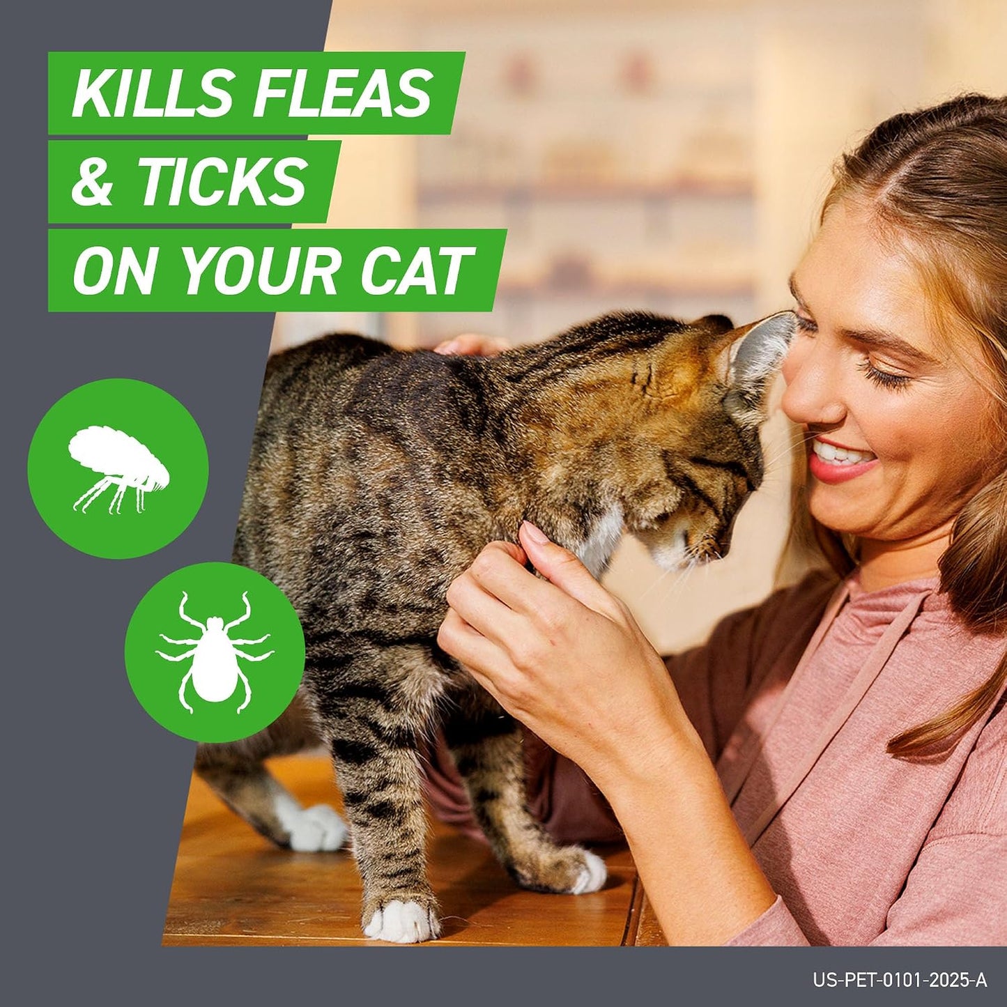 Frontline Plus topical spot solution packaging view monthly cat pest control