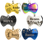 Personalized Dog Tag with 5 Lines of Custom Deep Engraved Durable Stainless Steel Pet ID Name Tag Designer Regular Size Bone - Image 12