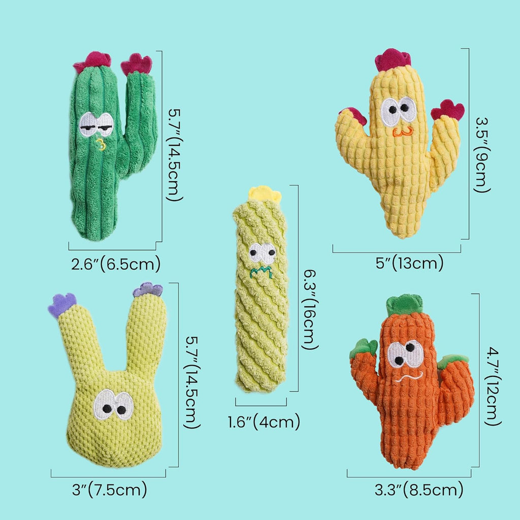 Organic catnip filled cat toys set