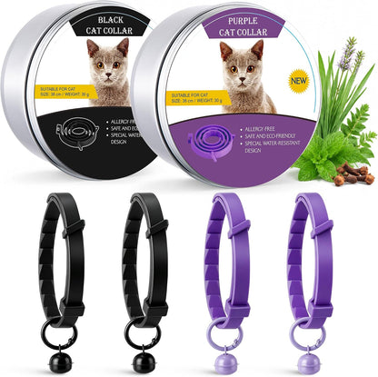Plant Based Flea and Tick Collar for Cats and Kittens, Long Lasting Flea Prevention, Essential Oil Cat Collar, Adjustable Lightweight Design with Bell(2 Packs,Grey) - Image 11