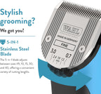 Wahl lithium ion animal grooming clipper showing the adjustable cutting lever