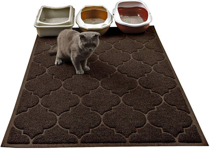 LittleTiger Cat Litter Mat, XL Super Size, Phthalate Free, Easy to Clean, 46x35 Inches, Durable, Soft on Paws, Large Litter Mat. - Image 10