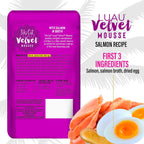 Tiki Pets Tiki Cat Luau Velvet Mousse Salmon pouch backside details
