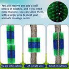 Tagysh self grooming animal brush close up view of pre drilled holes for fence installation
