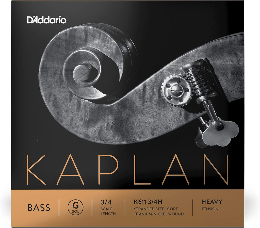 D'Addario Kaplan Bass Strings - Full Set - K610 3/4L - For Upright Bass, Double Bass - 3/4 Scale, Light Tension - Image 13