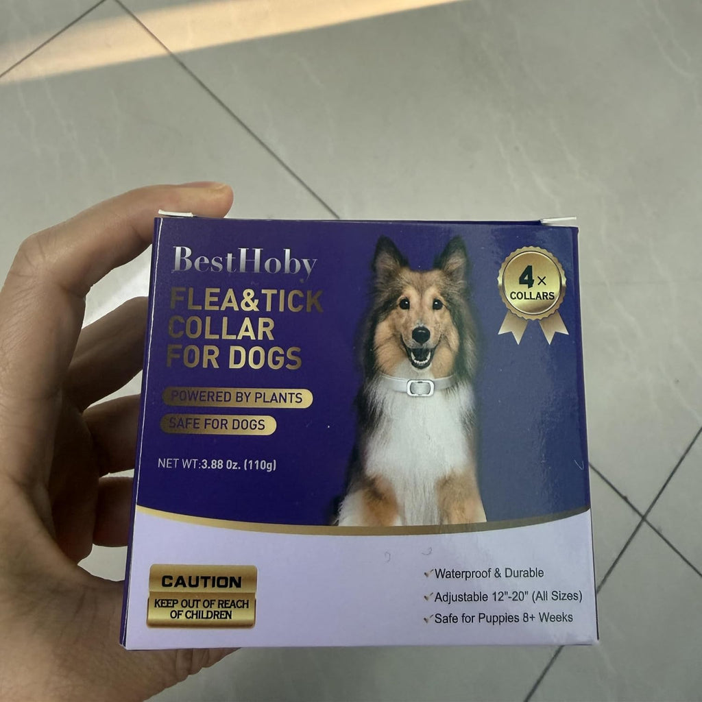 Instructions for fitting BestHoby flea collar on dogs