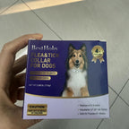 Instructions for fitting BestHoby flea collar on dogs