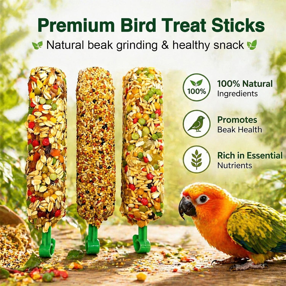 Tinyfield millet spray sticks for parakeets and budgies