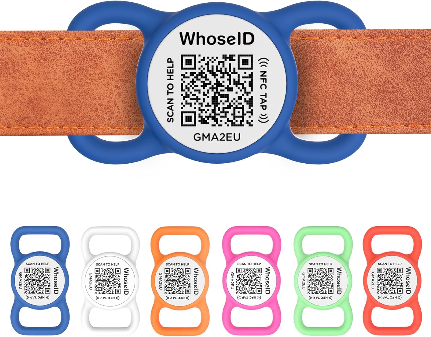 QR Code Dog Tag with NFC, Personalized Pet ID Tag, Silicone Dog ID Tag, Modifiable Pet Online Profile, Multiple Emergency Contact, Scan QR Code Send GPS Location Email (Small, Black&White) - Image 11