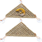 Kathson natural seagrass reptile hammock front view