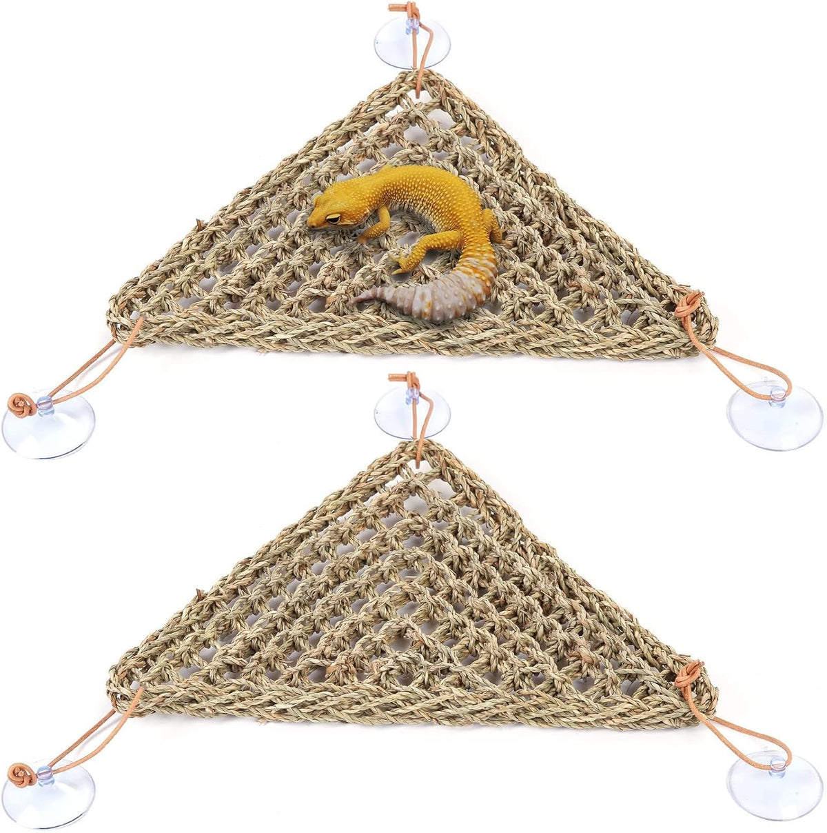 Kathson natural seagrass reptile hammock front view