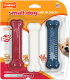 Nylabone Original Bone Power Chew Toys for Dogs, Durable & Tough Dog Toys for Aggressive Chewers, Long Lasting Chicken, Bacon, and Peanut Butter Flavor, Small - Up to 25 lbs, 1 Count - Image 11