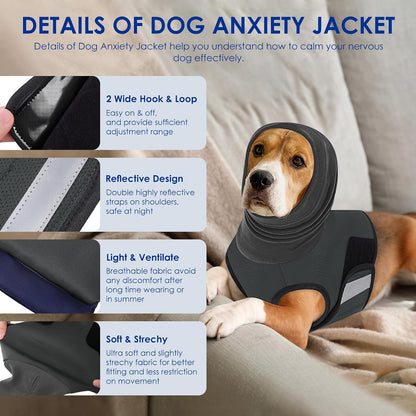KOESON thunder jacket for dogs adjustable hook and loop strap detail