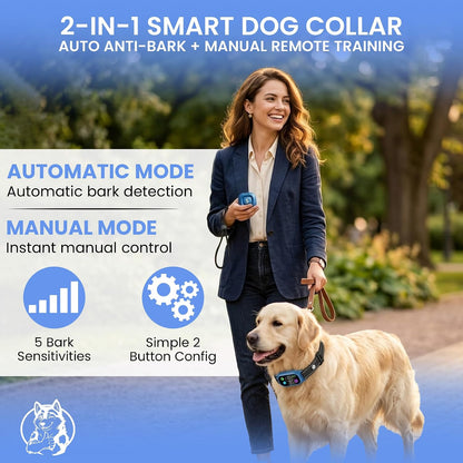 Side profile of rechargeable dog anti-bark collar