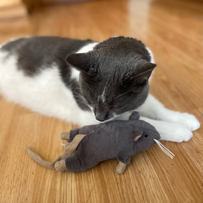 SPOT Big Mouse Bertha Cat Toy with Catnip - Lifelike Plush Mouse, Crinkle Sound, Large 7in Size, for Cuddling, Chasing, Playing - Assorted Colors - Image 9