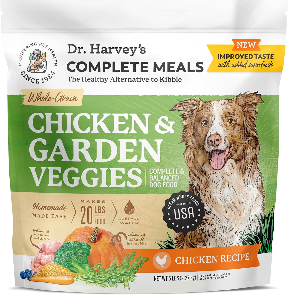 Dr. Harvey's Beef & Garden Veggies Dog Food, Whole-Grain Dehydrated Dog Food with Freeze-Dried Beef (5 Pounds) - Image 10
