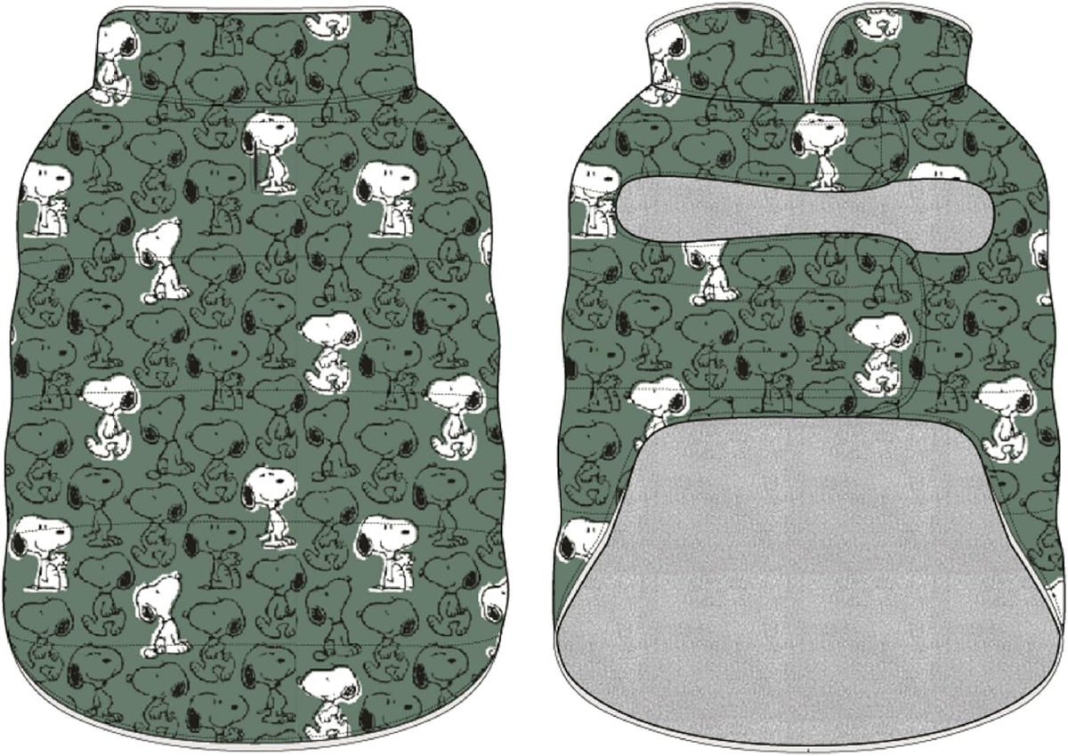 Berkshire Blanket sage green dog coat side view emphasizing the secure slip free fit design