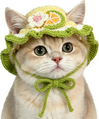 Cute Cat Hat Costume Suitable for 5 to16 lbs - Frog Cat Bonnet Head Circumference 11" or Less Cat Halloween Christmas Costumes Pet Photography Outfits - Image 11