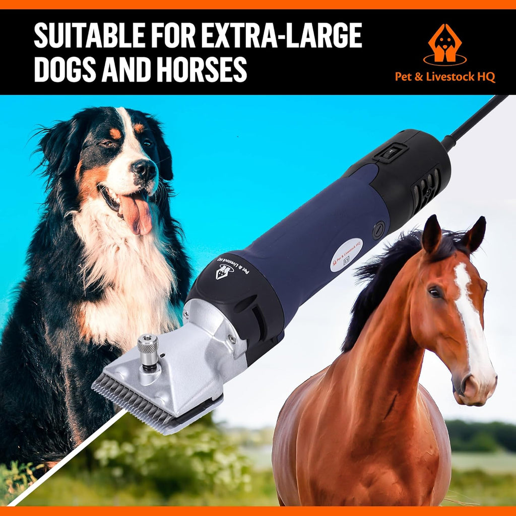 Pet & Livestock HQ large dog shaver set showing cooling airflow vents