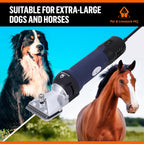 Pet & Livestock HQ large dog shaver set showing cooling airflow vents