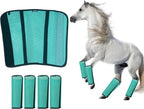 Mesh Horse Fly Boots Set of 4, Loose Fitting Shoofly Leggings for Horses with Breathable & Adjustable, Fly Leg Wraps for Horses Stop Annoying Stomping, Stay-on Comfortable Shoo Fly Boots - Image 10