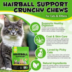 Arkture 30 day supply hairball control bite sized treats for indoor cats