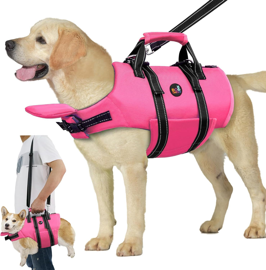 Dogcheer Dog Life Jacket with Back Zipper, High Buoyancy Puppy Swimming Vest, Dog Life Vest for Boating, Reflective Pet Floating Swim Vest PFD for Small Medium Large Dogs-Green,M - Image 10