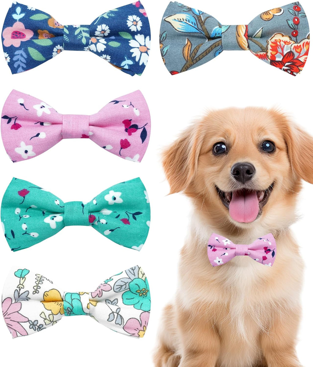 PET SHOW 12 Colors Plain Small Dogs Collar Embellishment Attachment Bow Ties Puppies Cats Collar Charms Accessories Slides Bowties for Birthday Wedding Parties Assorted Pack of 12 - Image 15