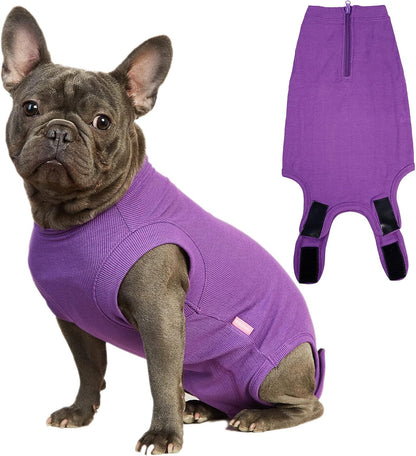 Recovery Suit for Dogs,Dog Cone Alternative Zipper Surgery Suit Female Spay,Soft Dog Surgery Suit for Anti Licking,Breathable Surgical Suit for Dogs Female Spay - Image 13