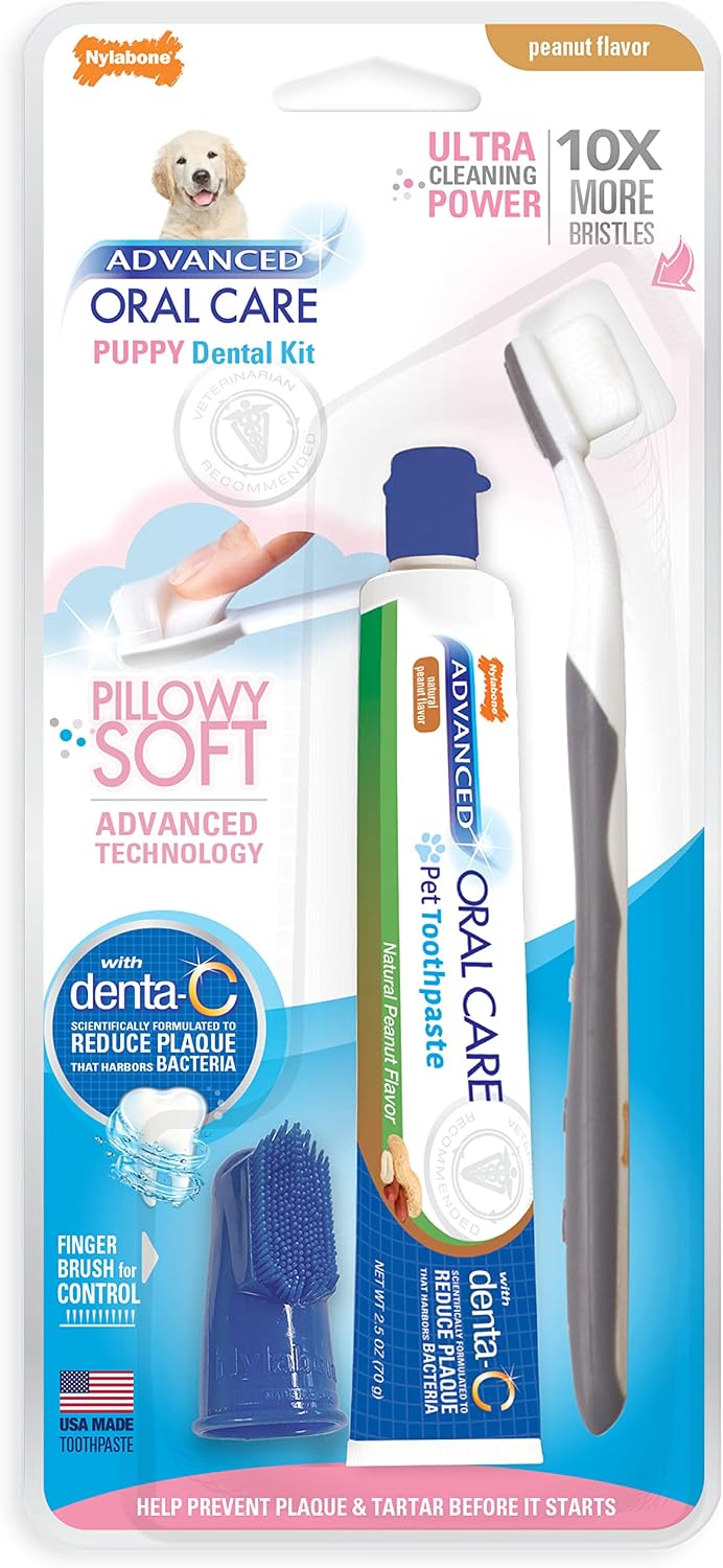 Nylabone Advanced Oral Care Puppy Dental Kit Puppy Original 3 Count - Image 12