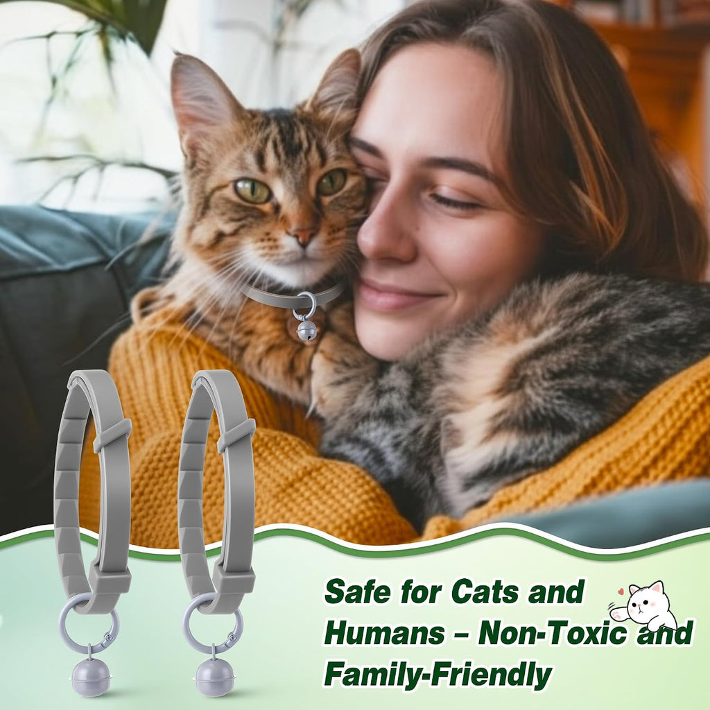 Cat wearing Foodie Puppies essential oil collar