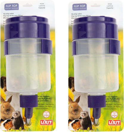 Lixit(R) Lever Valve Top Fill No Drip Water Bottles for Rabbits, Chinchillas, Ferrets, Guinea Pigs and Adult Rats (Purple (Pack of 1), 32 Ounce) - Image 5