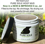 Pure Sole Hoof Cleanse sixteen fluid ounce spray bottle for flushing equine hoof bacteria.