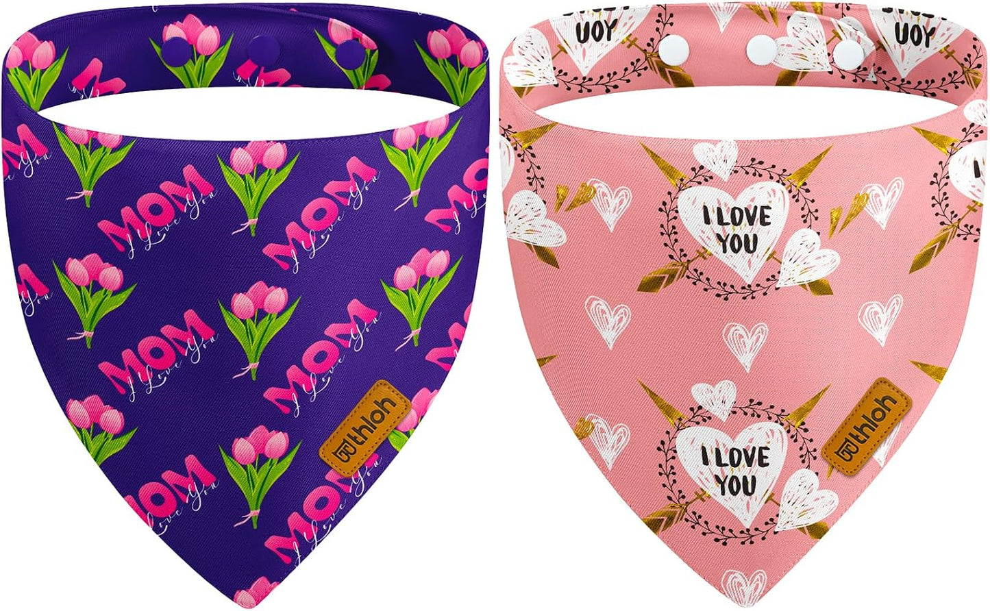 4th of July Dog Bandanas with Snap Button, 2 Pack American Flag Pet Scarf for Boy & Girl, Premium Durable Fabric, Adjustable Fit, Patriotic Bandana for Medium and Large Dogs (Large) - Image 10