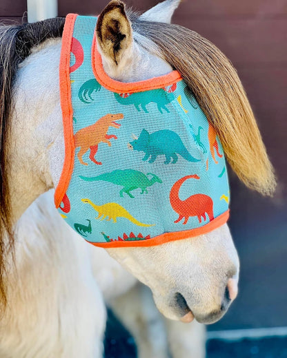 Star Point Horsemanship Miniature Horse-Pony No Ear Fly Masks100% Full UV Protection Durable Mesh Highly Comfortable (Small 28-32" Mini, Light Blue) - Image 9