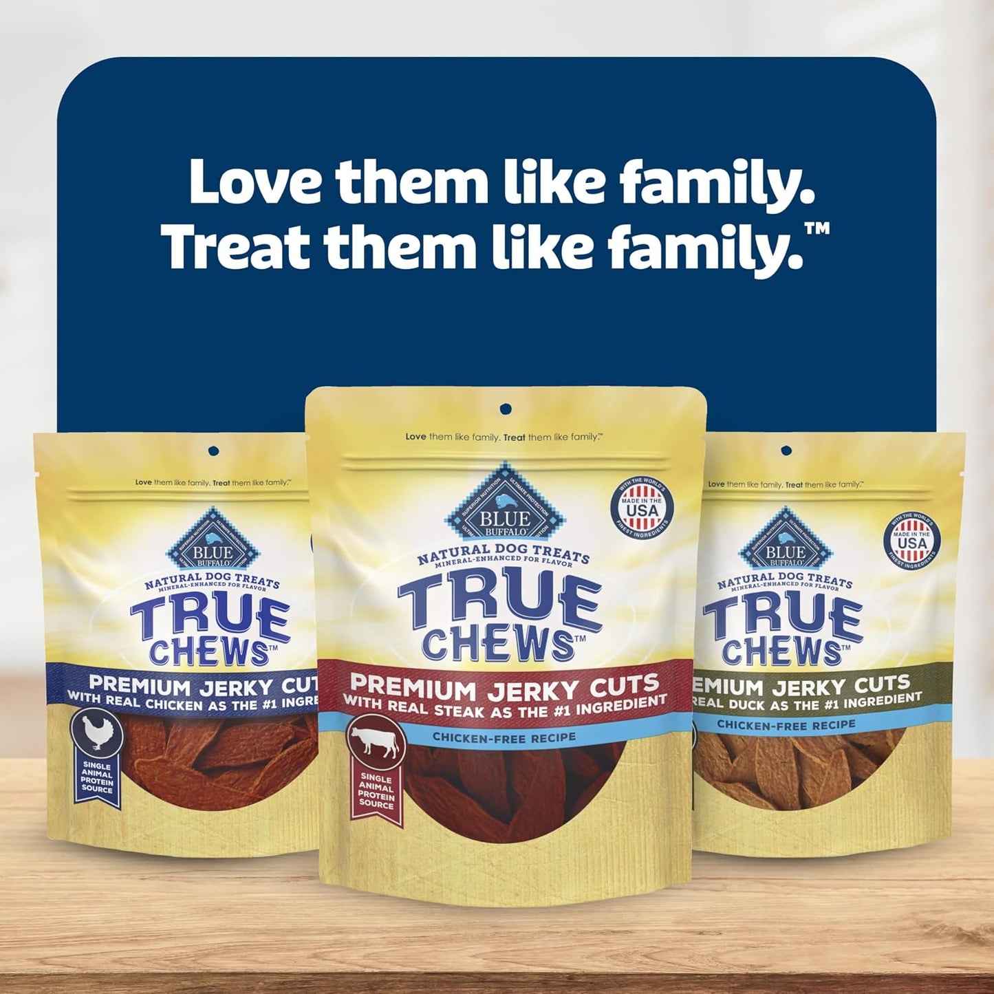 Blue Buffalo True Chews Beef Premium Jerky Cuts Natural Dog Treats, Chicken-Free Dog Snacks, Healthy Reward or Training Treat, Made in the USA with Real Steak & Natural Ingredients, 30 oz. - Image 9