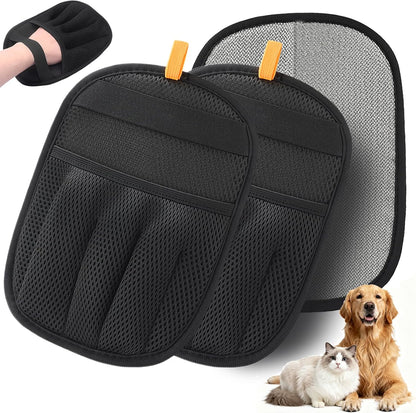AUBELL Pet Hair Removal Glove for Dogs & Cats,2025 Upgrade Five-Finger Electrostatic Magic Brush,Animal Fur Removal Tool,Reusable Efficient Pet Hair Remover for Couch,Carpet,Clothes1Pcs,Black - Image 9