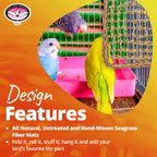 Super Bird Creations bird enrichment mat hanging setup