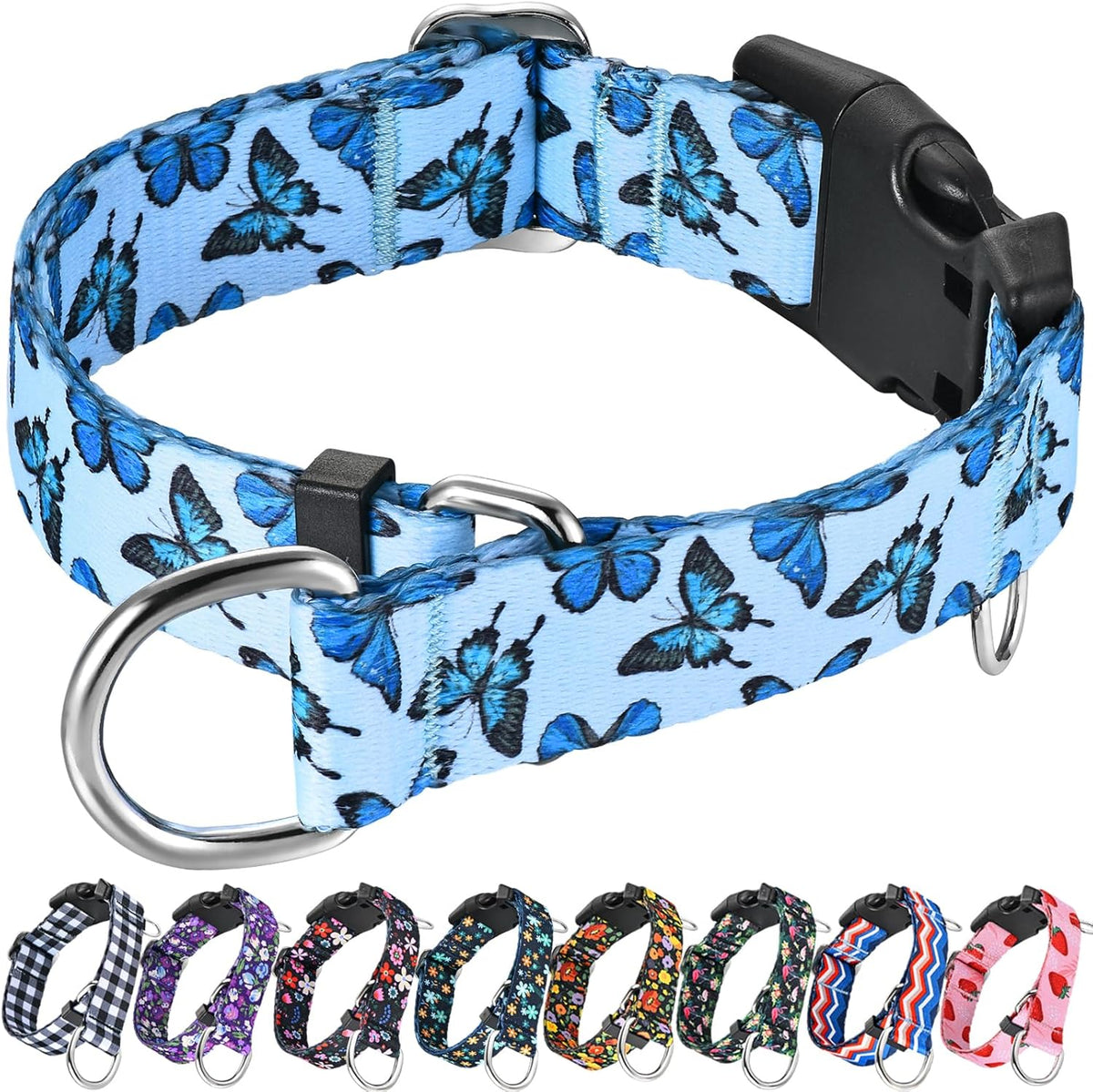 Fidohug no-slip training collar for medium dogs packaged and ready for walking use