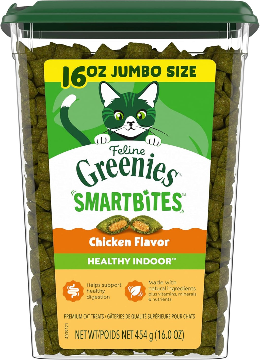 Greenies Feline Smartbites, Cat Treats Healthy Recipe, Indoor Cat Treats, Tuna Flavor, 16 oz. Tub - Image 11